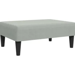 vidaXL Otomanas-Reposapiés de terciopelo 77x55x31 cm