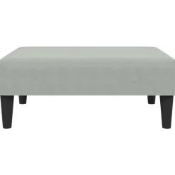 vidaXL Otomanas-Reposapiés de terciopelo 77x55x31 cm