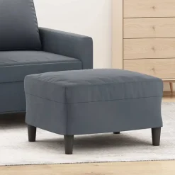 vidaXL Otomanas-Reposapiés de terciopelo 60x50x41 cm