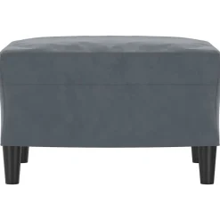 vidaXL Otomanas-Reposapiés de terciopelo 60x50x41 cm