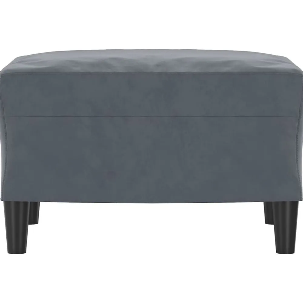 vidaXL Otomanas-Reposapiés de terciopelo 60x50x41 cm