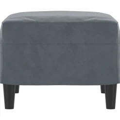 vidaXL Otomanas-Reposapiés de terciopelo 60x50x41 cm
