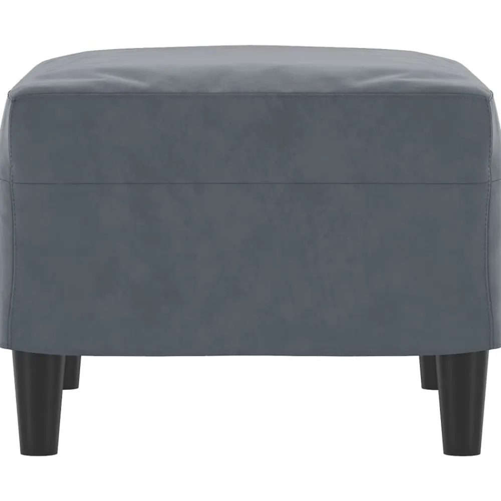 vidaXL Otomanas-Reposapiés de terciopelo 60x50x41 cm