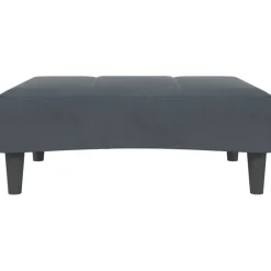 vidaXL Otomanas-Reposapiés de terciopelo 77x55x31 cm