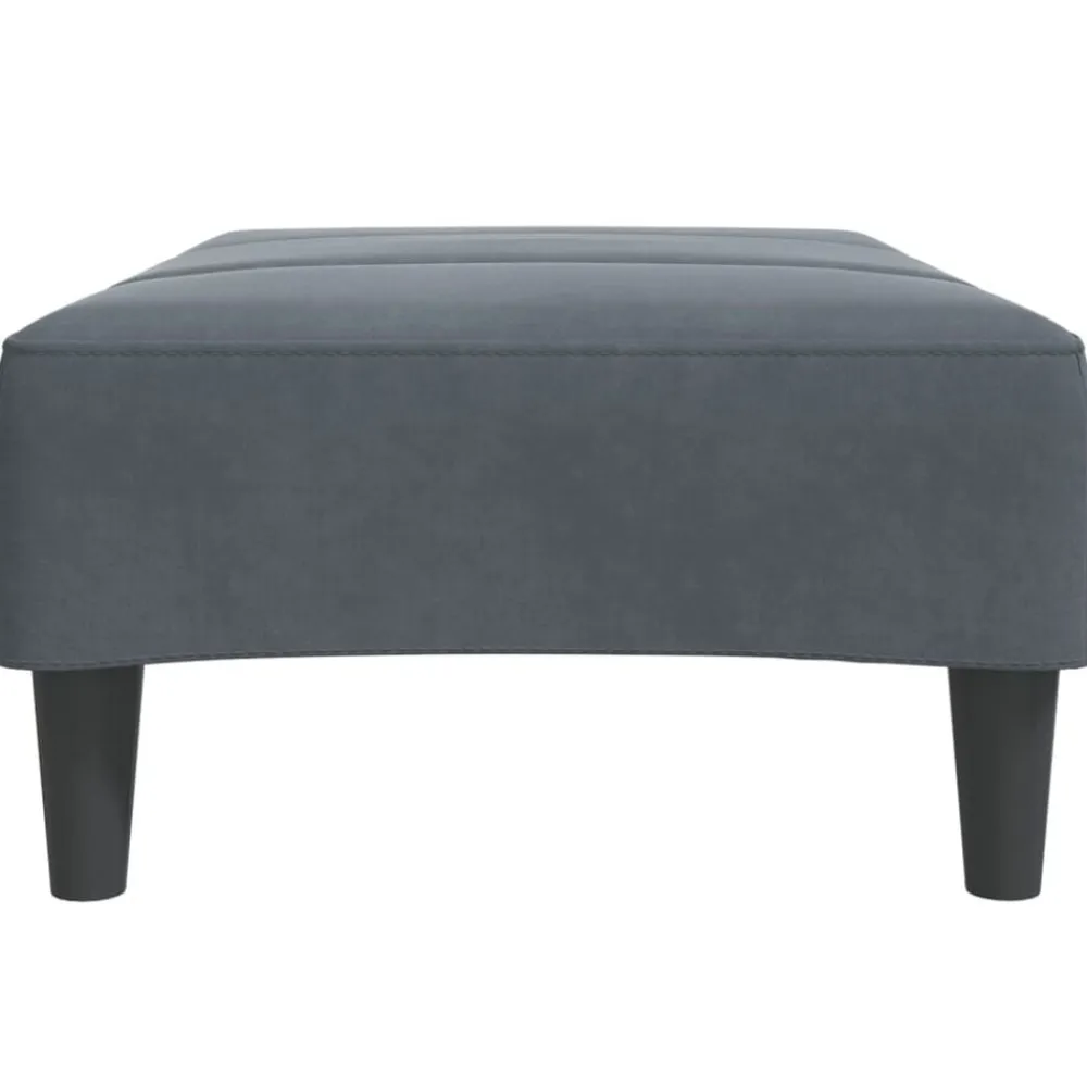 vidaXL Otomanas-Reposapiés de terciopelo 77x55x31 cm