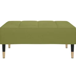 vidaXL Reposapiés de terciopelo 78x56x32 cm Verde claro Best