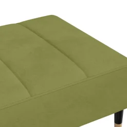 vidaXL Reposapiés de terciopelo 78x56x32 cm Verde claro Best