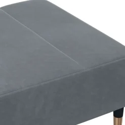 vidaXL Otomanas-Reposapiés de terciopelo 77x55x31 cm