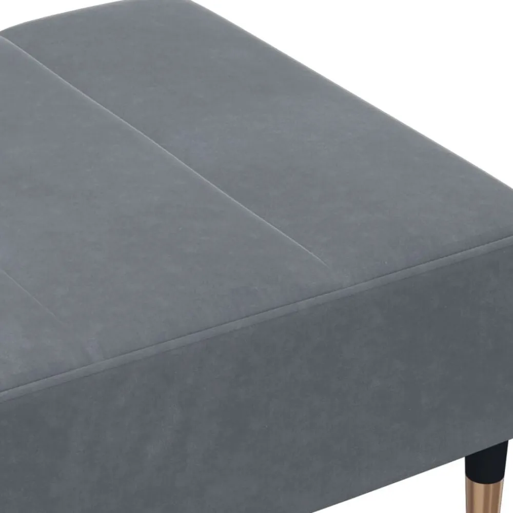 vidaXL Otomanas-Reposapiés de terciopelo 77x55x31 cm