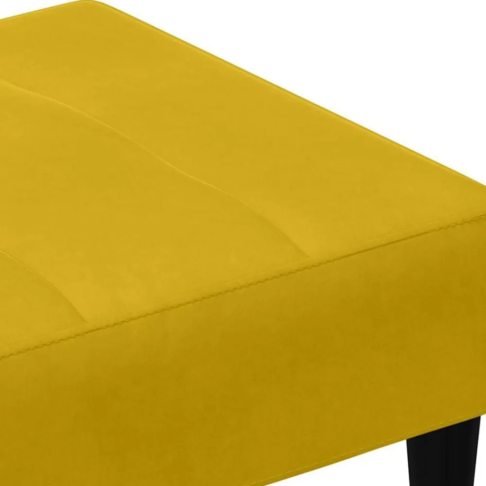 vidaXL Reposapiés de terciopelo 77x55x31 cm Amarillo Online