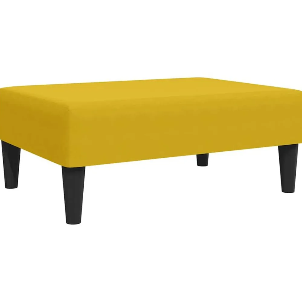 vidaXL Otomanas-Reposapiés de terciopelo 77x55x31 cm