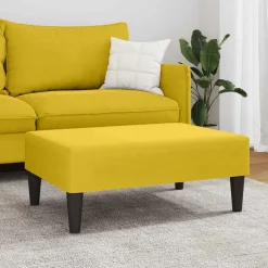 vidaXL Otomanas-Reposapiés de terciopelo 77x55x31 cm