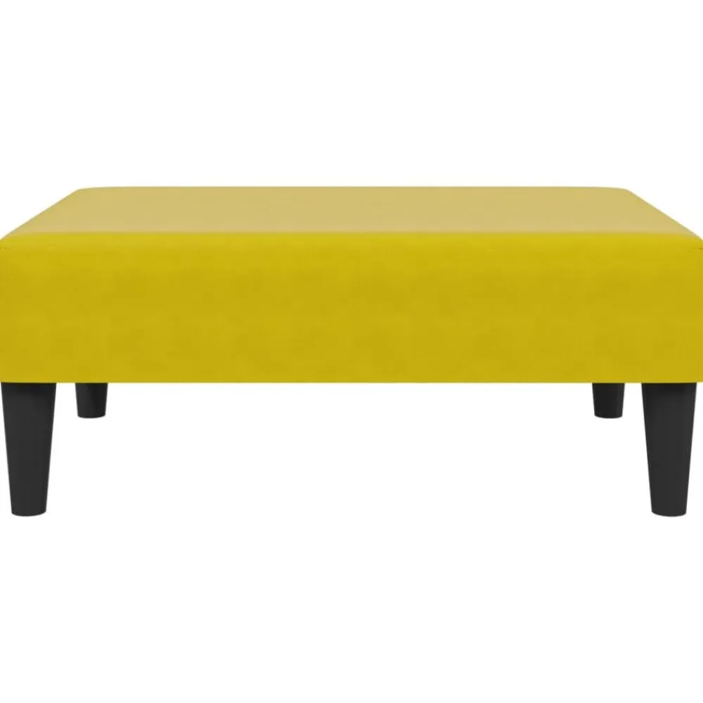 vidaXL Otomanas-Reposapiés de terciopelo 77x55x31 cm