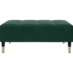 vidaXL Otomanas-Reposapiés de terciopelo 77x55x31 cm