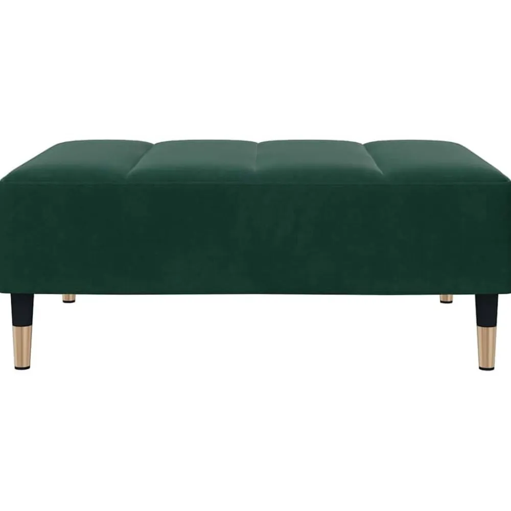 vidaXL Otomanas-Reposapiés de terciopelo 77x55x31 cm