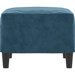 vidaXL Reposapiés de terciopelo 60x50x41 cm Azul Hot