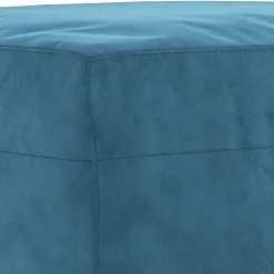 vidaXL Reposapiés de terciopelo 60x50x41 cm Azul Hot