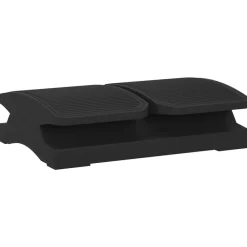 vidaXL Reposapiés negro 43,5x32,5x10,5 cm