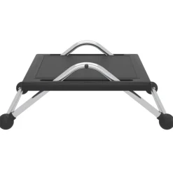 vidaXL Otomanas-Reposapiés negro 45x40x13,5 cm