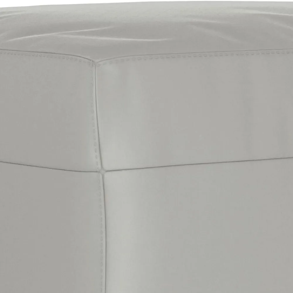 vidaXL Reposapiés tela de microfibra 60x50x41 cm Gris claro Discount