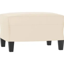 vidaXL Otomanas-Reposapiés tela de microfibra 60x50x41 cm