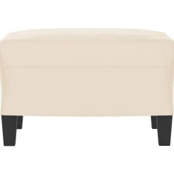 vidaXL Otomanas-Reposapiés tela de microfibra 60x50x41 cm
