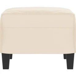vidaXL Otomanas-Reposapiés tela de microfibra 60x50x41 cm