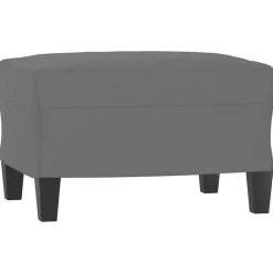 vidaXL Otomanas-Reposapiés tela de microfibra 60x50x41 cm
