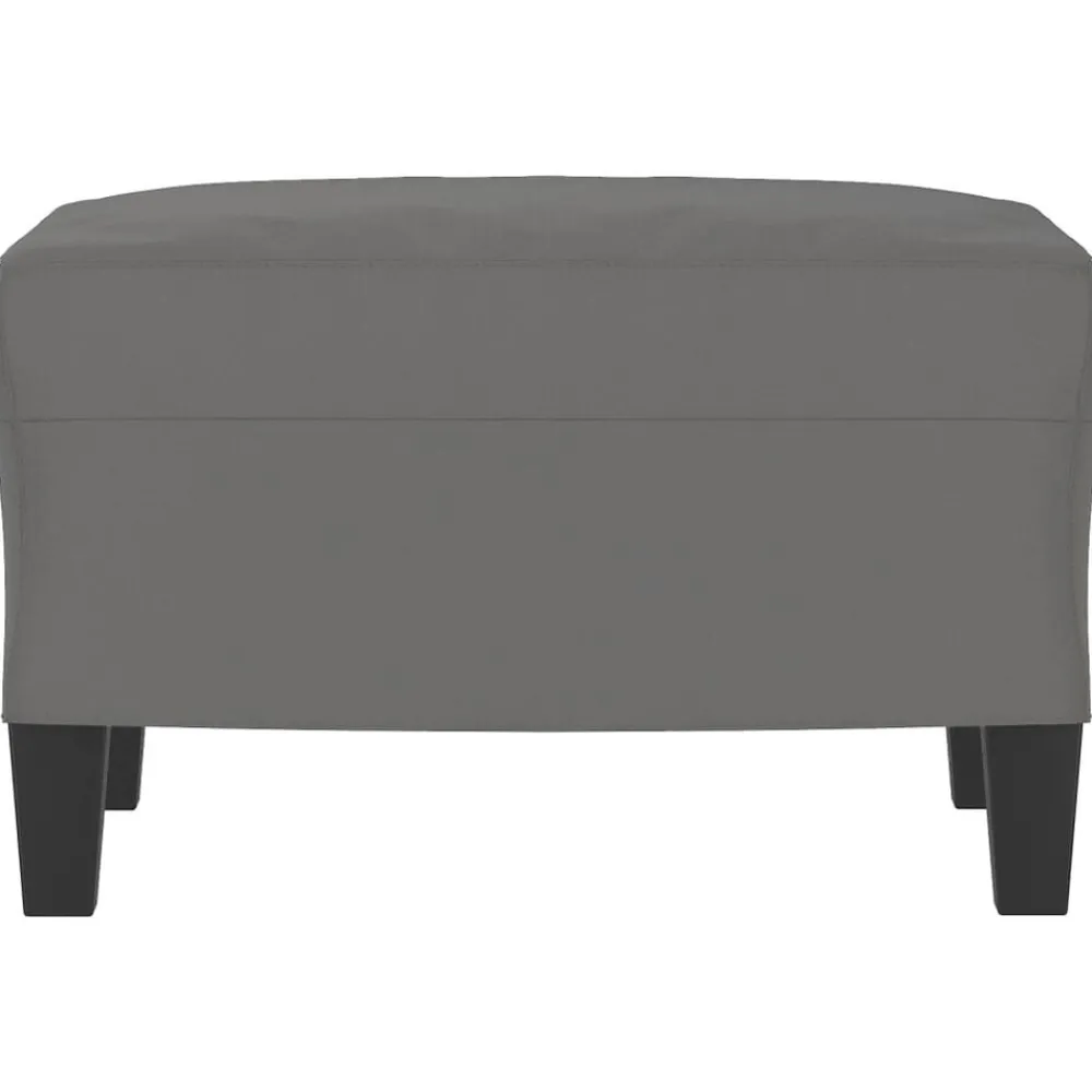 vidaXL Otomanas-Reposapiés tela de microfibra 60x50x41 cm