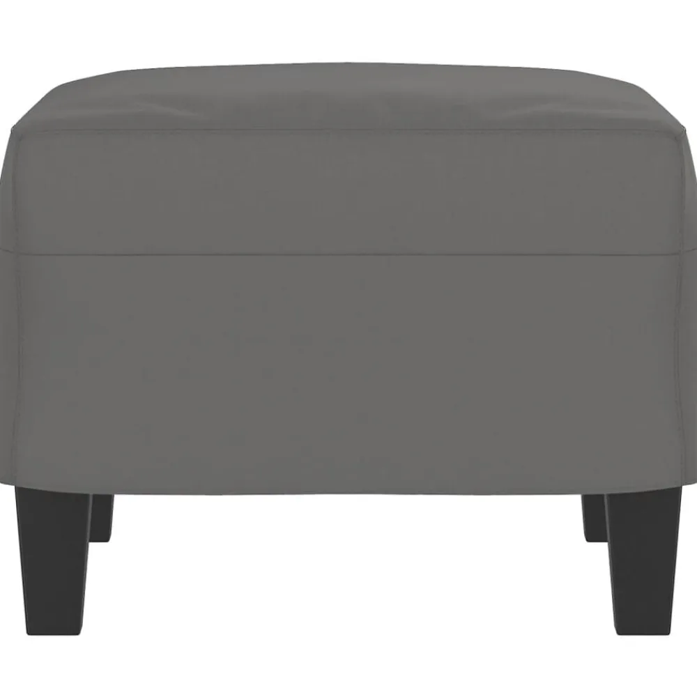 vidaXL Otomanas-Reposapiés tela de microfibra 60x50x41 cm