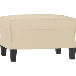 vidaXL Otomanas-Reposapiés tela de microfibra 60x50x41 cm