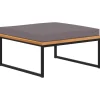 vidaXL Reposapiés y cojín madera maciza acacia gris oscuro 66x66x36 cm Hot