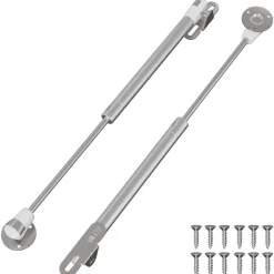 vidaXL Resorte de Gas Hidráulico 2 pcs Plateado 280 x 17 x 16 mm New