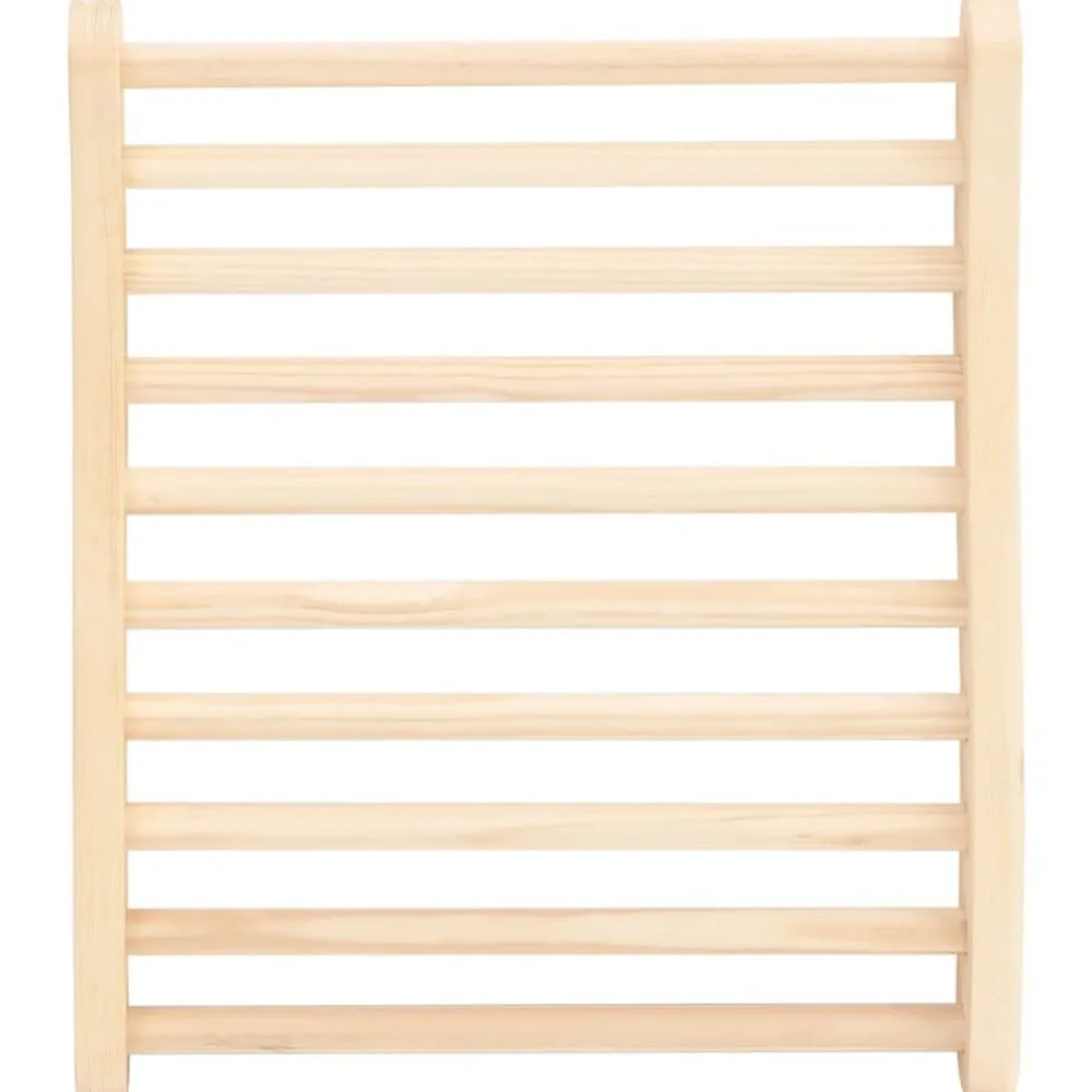 vidaXL Piscina Y Spa-Respaldo de sauna madera maciza de pino en forma de S