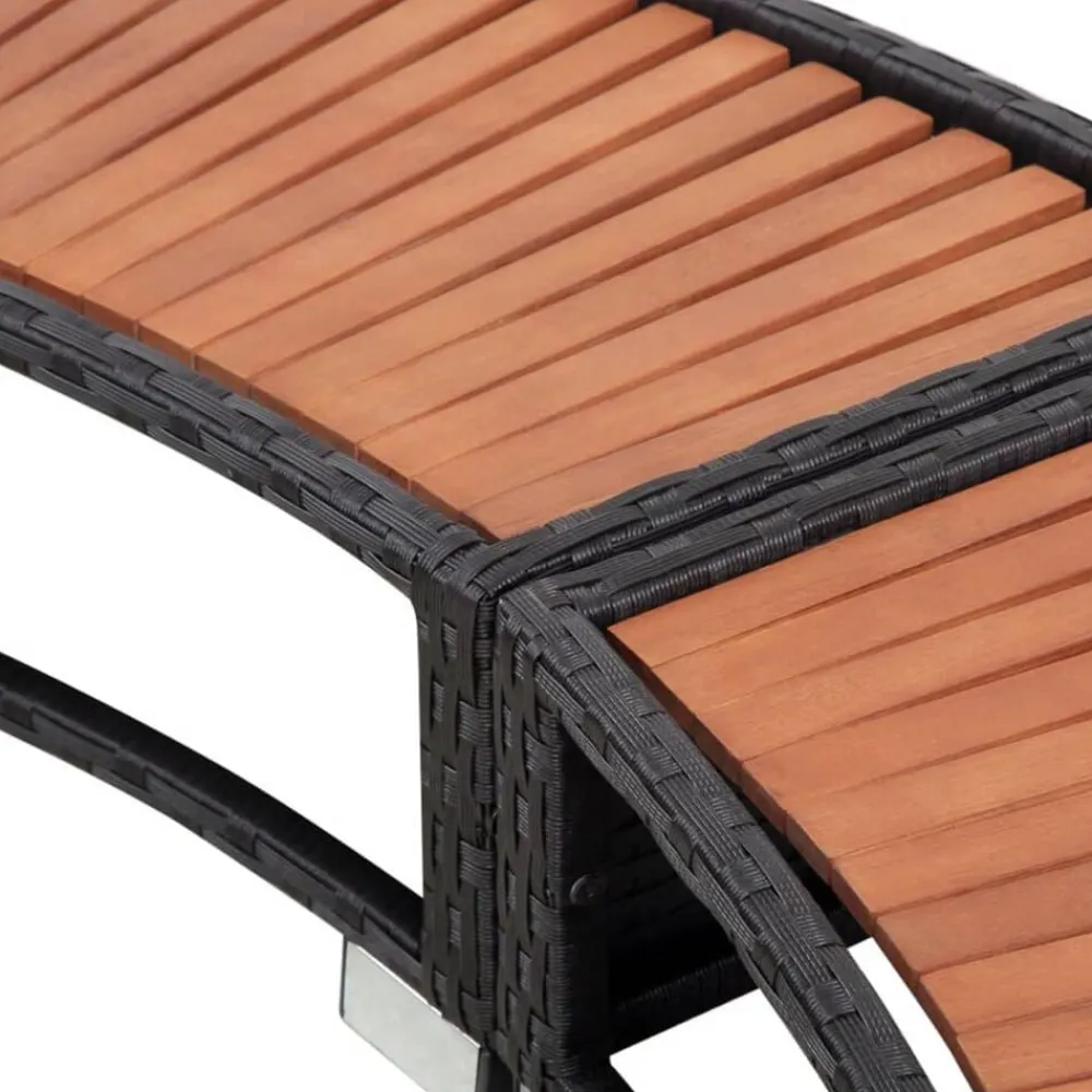 vidaXL Piscina Y Spa-Revestimiento de bañera de hidromasaje de ratán sintético