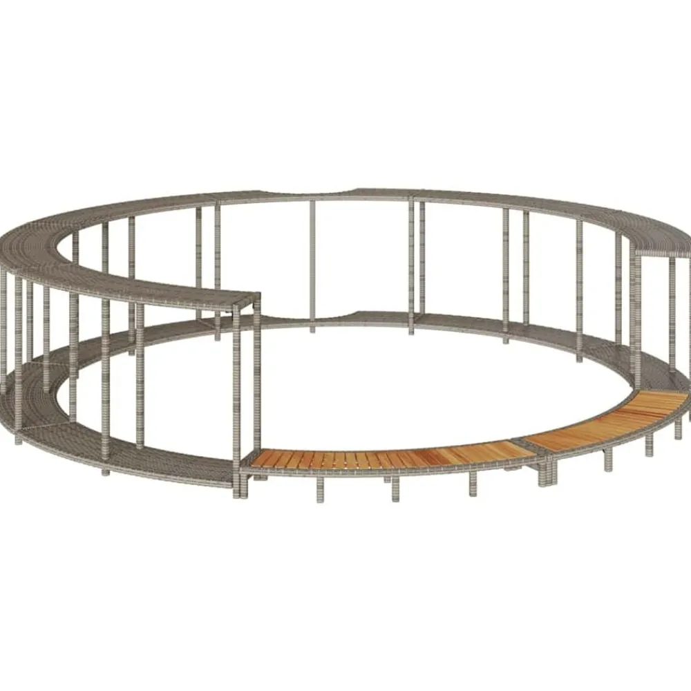 vidaXL Piscina Y Spa-Revestimiento de bañera de hidromasaje con almacenaje y escalón