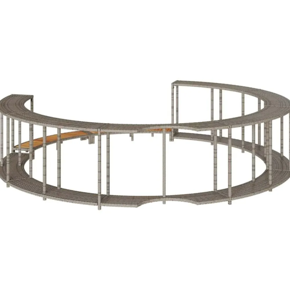 vidaXL Piscina Y Spa-Revestimiento de bañera de hidromasaje con almacenaje y escalón