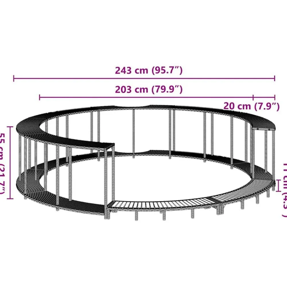 vidaXL Piscina Y Spa-Revestimiento de bañera de hidromasaje con almacenaje y escalón