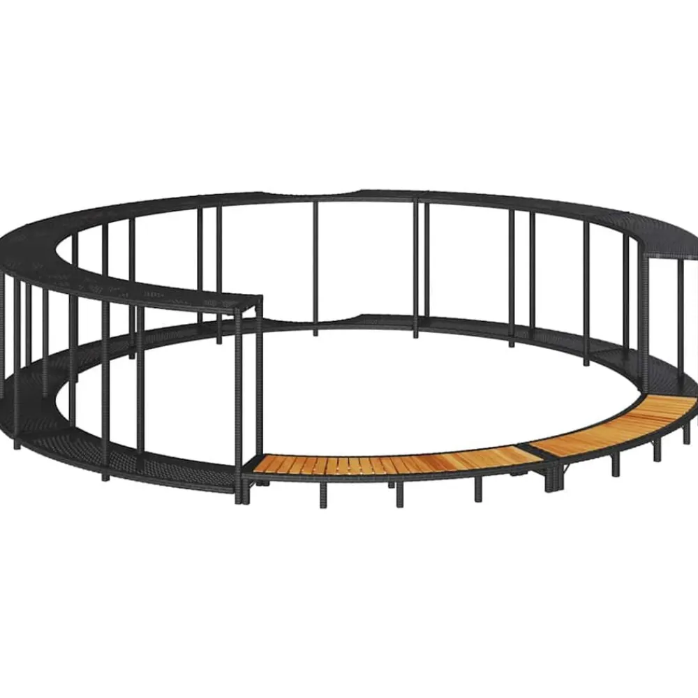 vidaXL Piscina Y Spa-Revestimiento de bañera de hidromasaje con almacenaje y escalón