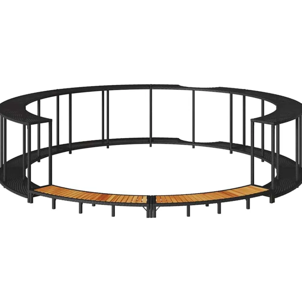 vidaXL Piscina Y Spa-Revestimiento de bañera de hidromasaje con almacenaje y escalón