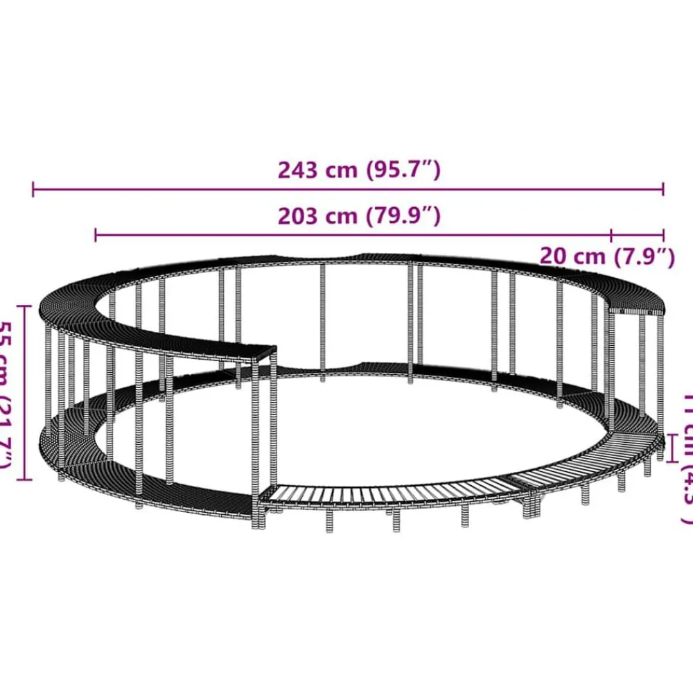 vidaXL Piscina Y Spa-Revestimiento de bañera de hidromasaje con almacenaje y escalón