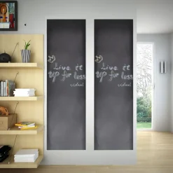 vidaXL Material De Oficina-Rollo adhesivo de pizarra de pared con tizas 2 uds 0,45 x 2 m