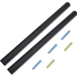 vidaXL Material De Oficina-Rollo adhesivo de pizarra de pared con tizas 2 uds 0,45 x 2 m