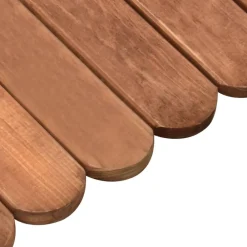 vidaXL Rollo de borde de madera de pino impregnada marrón 120 cm Marrón Outlet