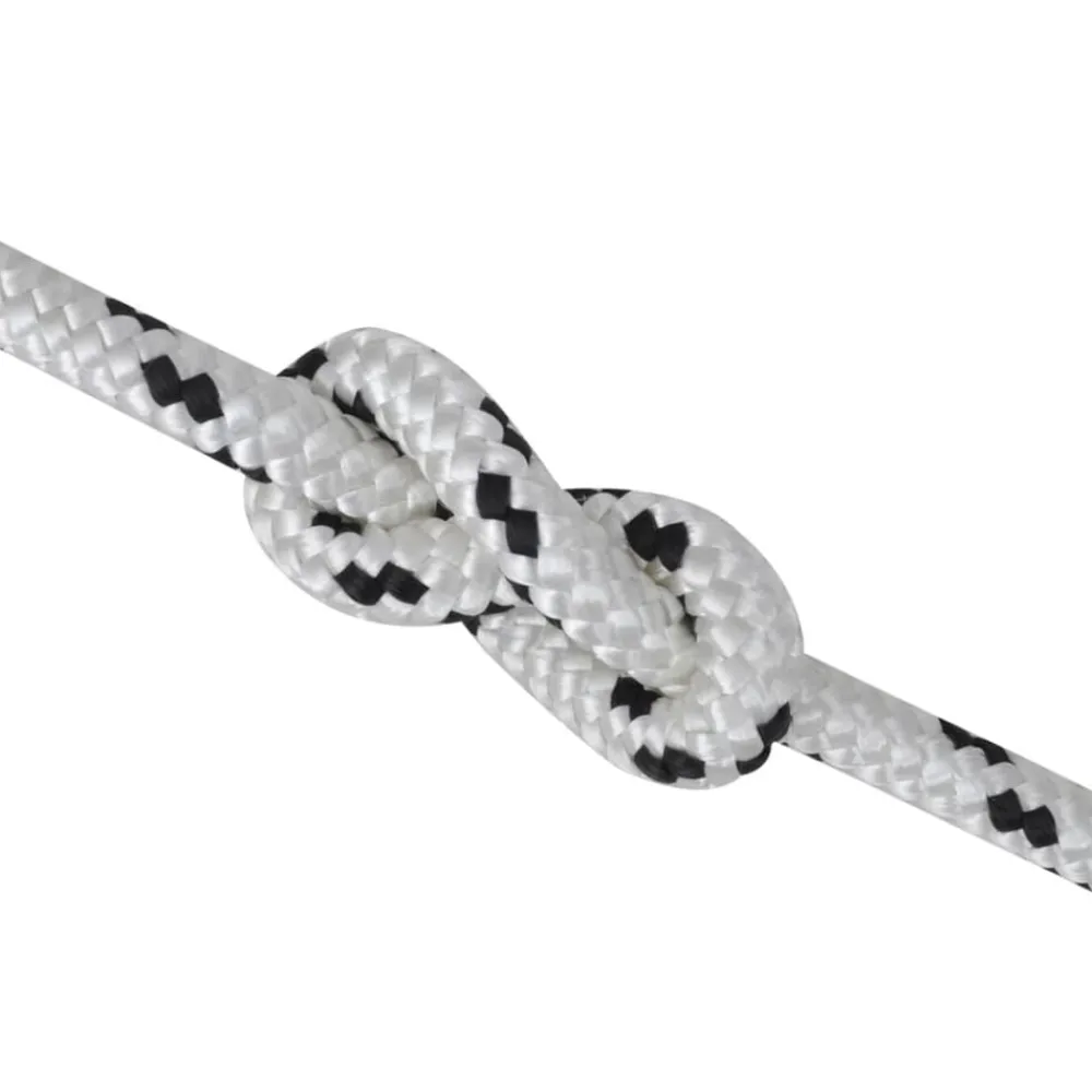 vidaXL Accesorios De Bricolaje-Rollo de cuerda de barco trenzada línea poliéster 6 mmx50 m