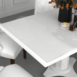 vidaXL Rollo de protector de mesa PVC 0,9x15 m 1,6 mm Transparente New