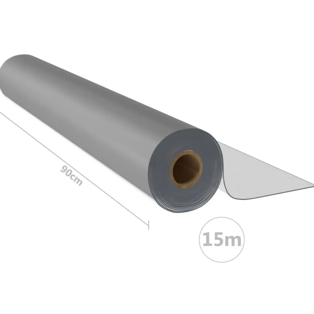 vidaXL Rollo de protector de mesa PVC 0,9x15 m 1,6 mm Mate Outlet