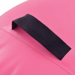 vidaXL Rollo hinchable de gimnasia con bomba PVC 100x60 cm Rosa Outlet