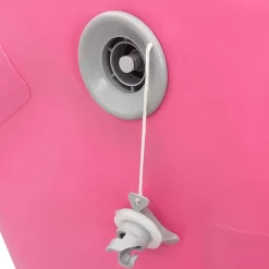 vidaXL Rollo hinchable de gimnasia con bomba PVC 100x60 cm Rosa Outlet