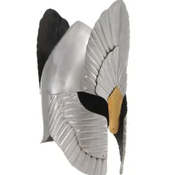 vidaXL Arte Y Ocio-Réplica de casco de caballero medieval fantasía LARP acero plateado